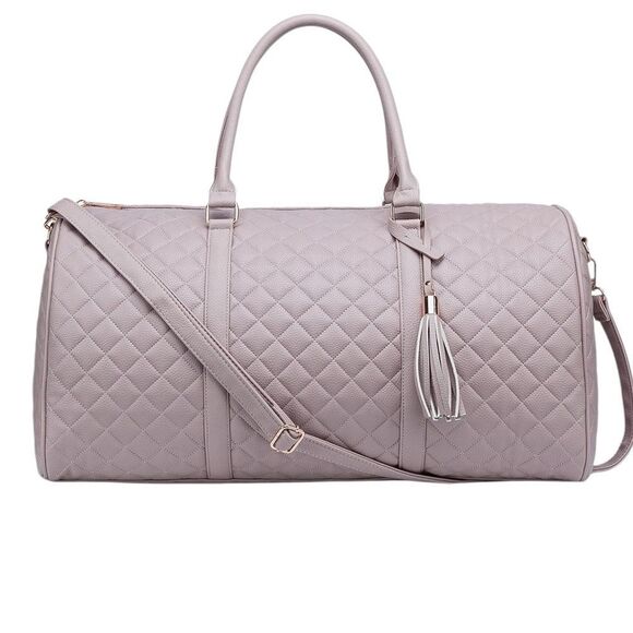 WEEKEND DUFFEL BAG IN DUSTY PINK - Picture 1 of 6